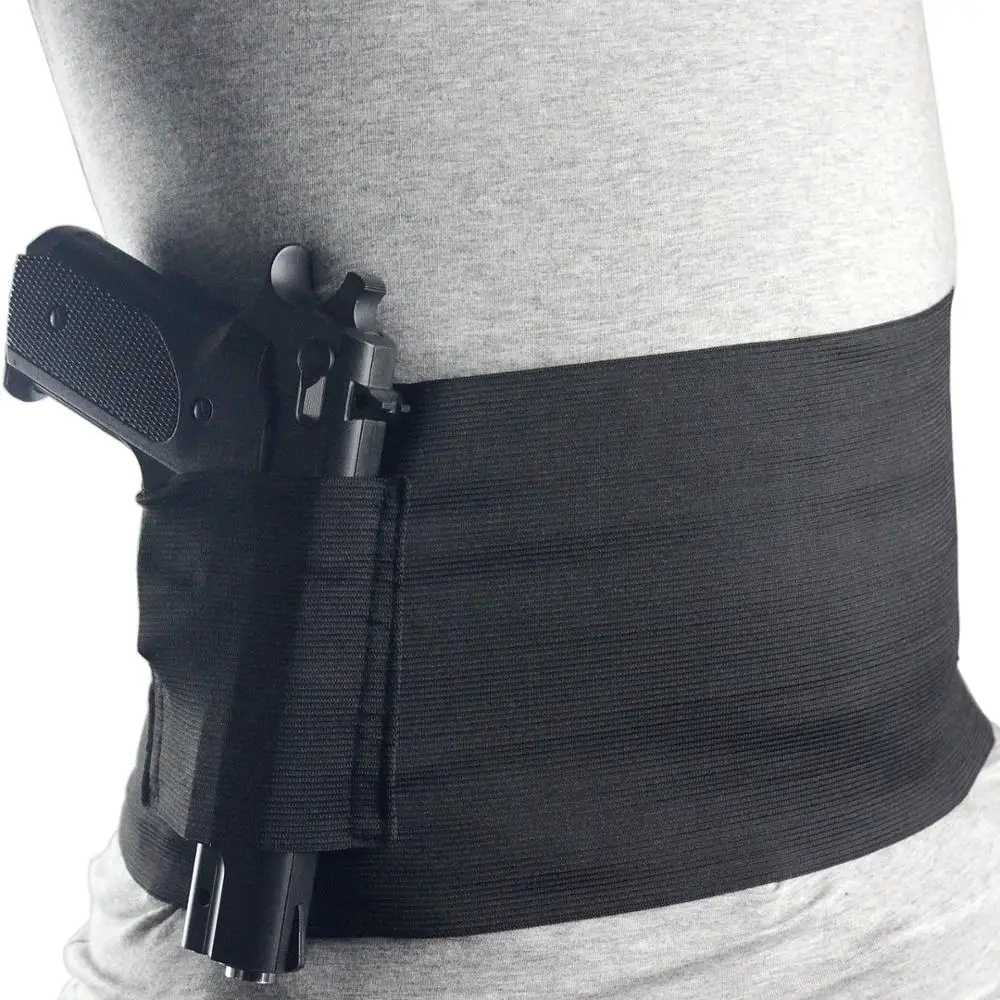 

Tactical Belly Band Holster 1PCS Invisible Waist Bag Elastic Girdle Belt For Hunting Holsters Gun Concealed Carry Pistol Pouch