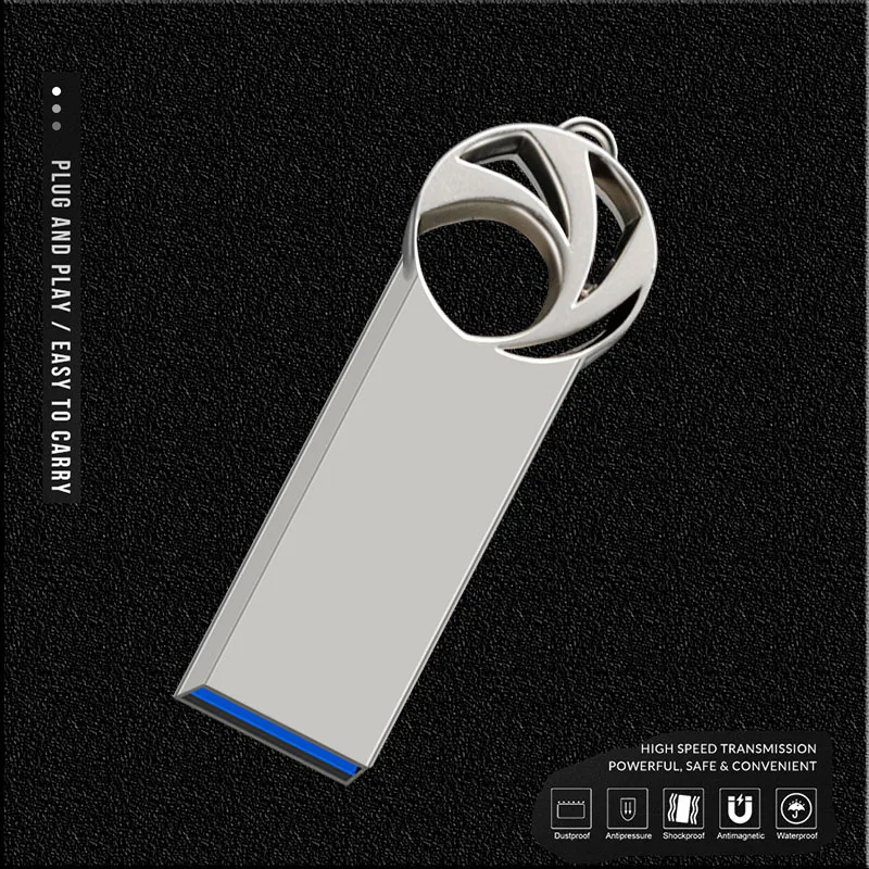 

Металлический USB флеш-накопитель 2,0, Usb флеш-накопитель 128 ГБ, высокоскоростная карта памяти 32 ГБ, 64 ГБ, USB флеш-накопители