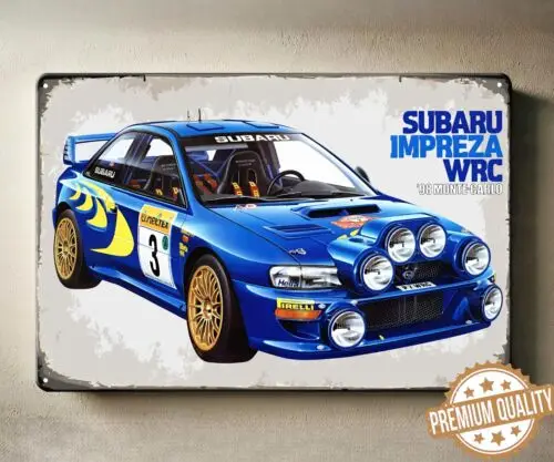 

Металлический плакат Subaru Impreza Wrc Car