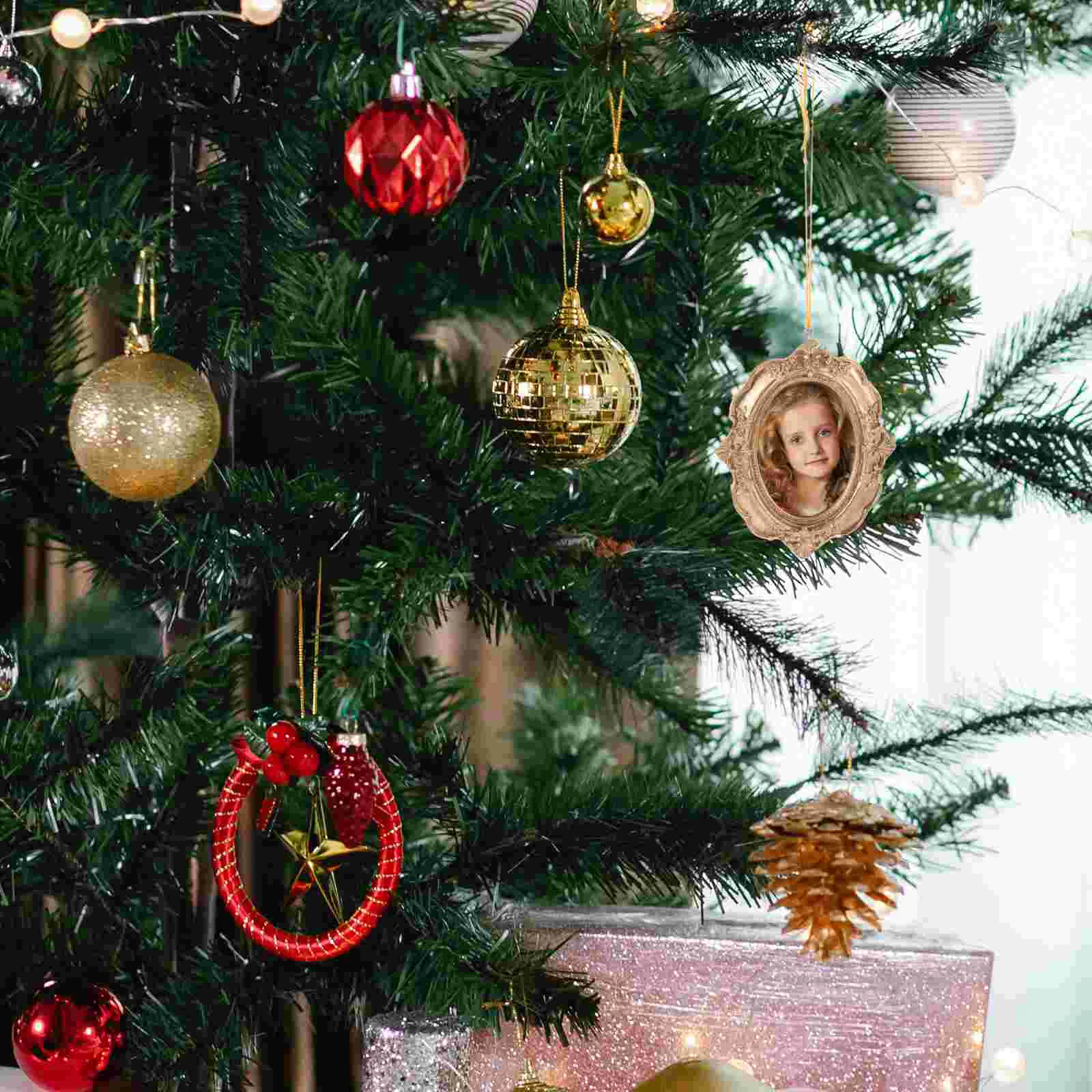 Креативные подвески в виде рождественской елки рамки крошечные мини-картинки