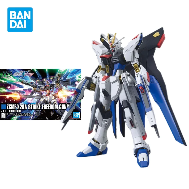 Набор оригинальных моделей Bandai, Аниме фигурки HGCE 1/144 ZGMF-X20A, Страйк Фридом GUNDAM, фигурки, коллекционные игрушки, подарки для детей
