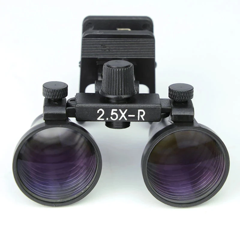 2.5X 3.5X Portable Clip  Surgery Loupe Ophthalmic Binocular Dental Clamp Magnifier Optical Glass Magnifying Glass