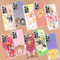 card captor sakura anime phone case for galaxy note 20 ultra 10 lite 9 8 m52 m51 m32 m31s m30s m21 m12 m11 samsung j8 j6 plus j4