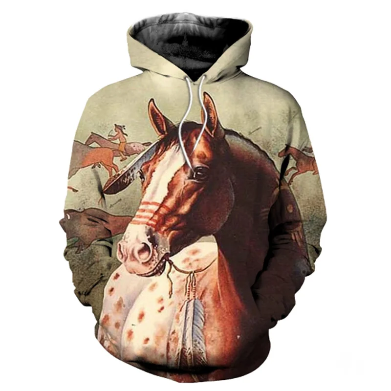 

Autumn Harajuku Hoodie Beautiful Horse 3D Fully Printed Zip Hoodie Unisex Fashion Street Casual Sweatshirt Jacket H0014