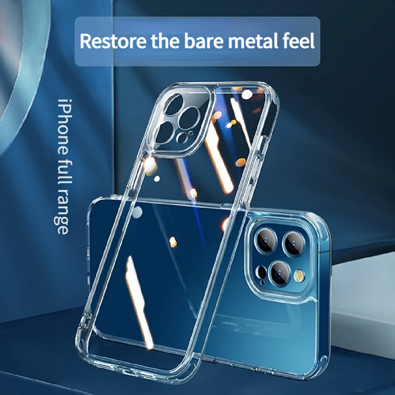 

For iPhone13 Pro High Transparent Mobile Phone Case X 12 Pro Max Soft Shell Transparent Ultra-thin Protective Cover Wholesale