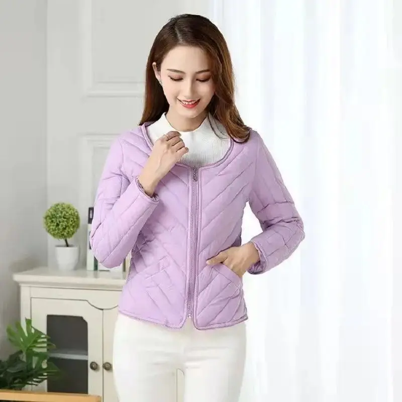 Winter Womens Parka Light Padded Jacket Cropped Top Free Shipping Plus Size Coat Korean Fashion Inexpensive Wholesale Slim Fit