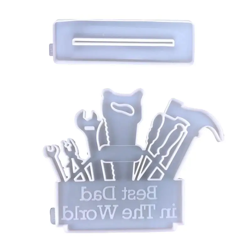 

DIY Resin Crafts For Fathers Day DIY Fathers Day Ornaments Epoxy Mold For DIY Father's Day Gifts Construction Tool Silicone