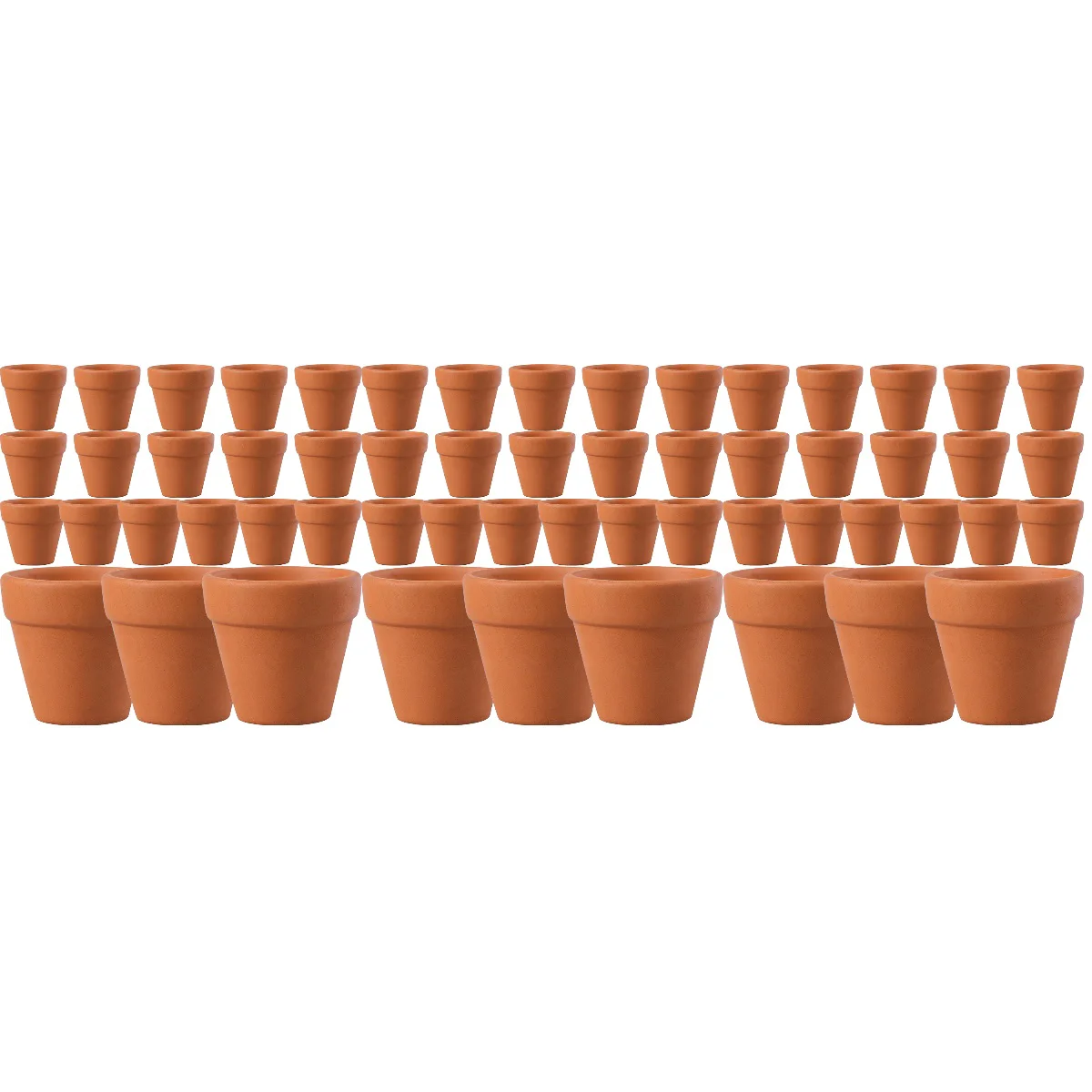 

60pcs Mini Pots Flower Clay Planter Potmini Planters Ceramic Gardening Nursery Cotta Terra Vase Planting Container Terracotta