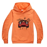 anime initial d hoodie kids drift japanese ae86 print sweatshirts girlsboys polyester cotton clothes children clothing 2 15y