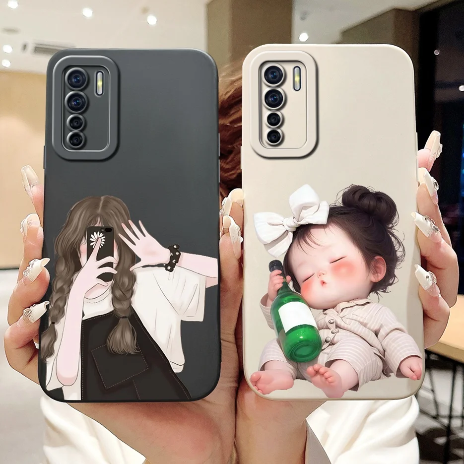 Фото Чехол для Oppo F15 Oppo Reno 3 CPH2043 Роскошный чехол с росписью конфет, мягкий чехол из ТПУ для телефона Oppo A91 A 91 Reno3 OppoF15 Fundas Сумки №5