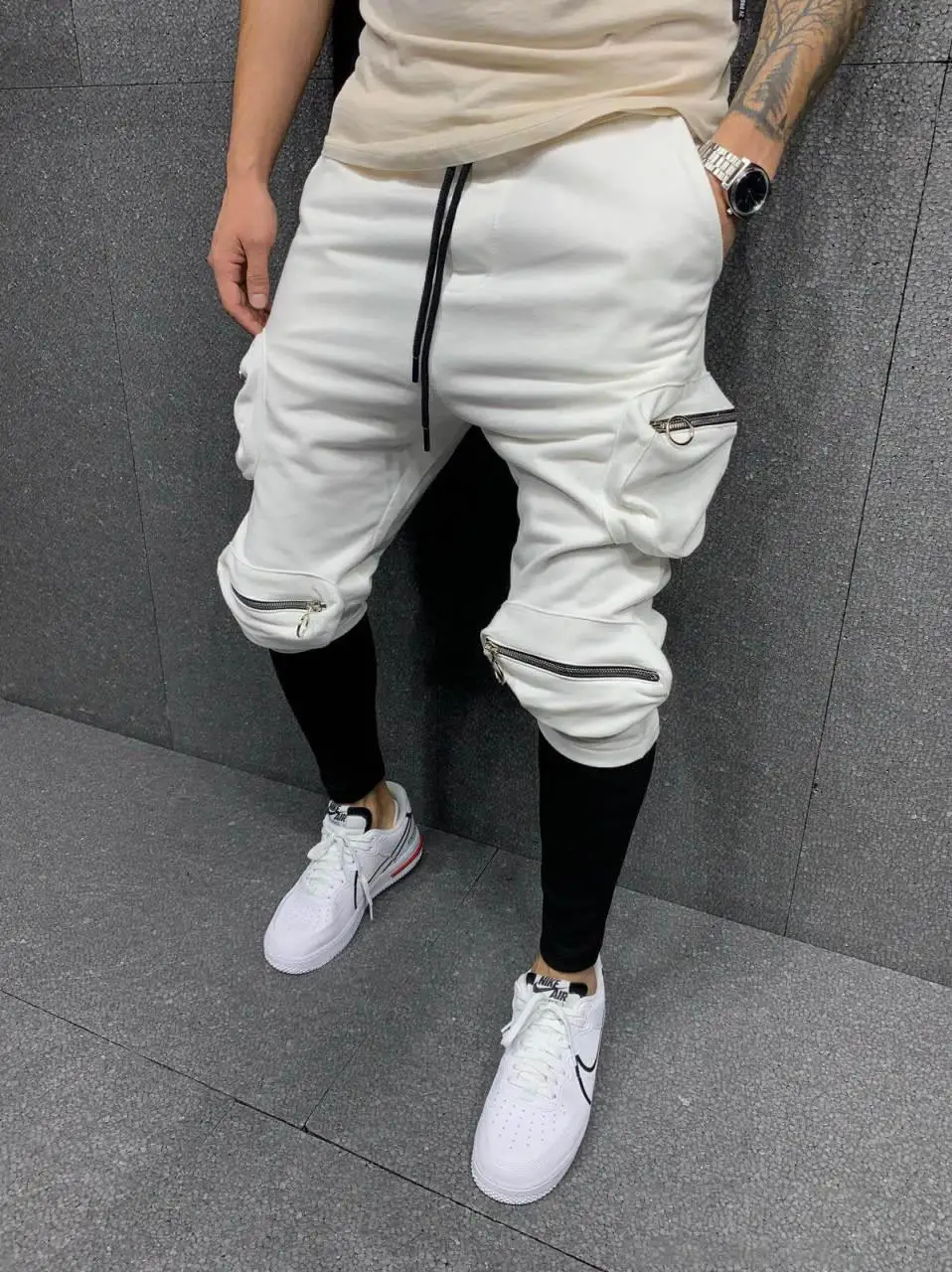 

Premium Baggy Jogger Double Pocket Men's Sweatpants Black
