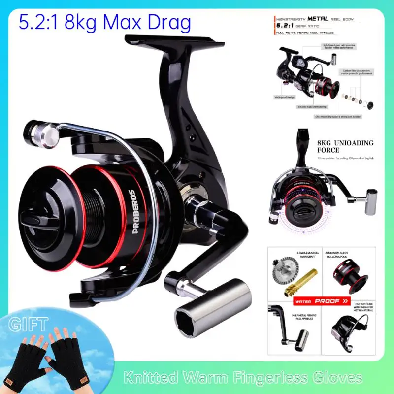 

Fishing Reel 500-7000 Metal EVA Grip Spinning Reel Carp Fishing Saltwater Freshwater Reel Fishing Accessories Pesca