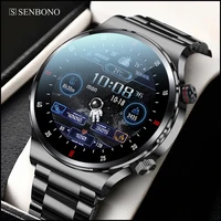senbono bluetooth call smart watch men full touch screen sports fitness watch bluetooth is suitable for android ios smart watch