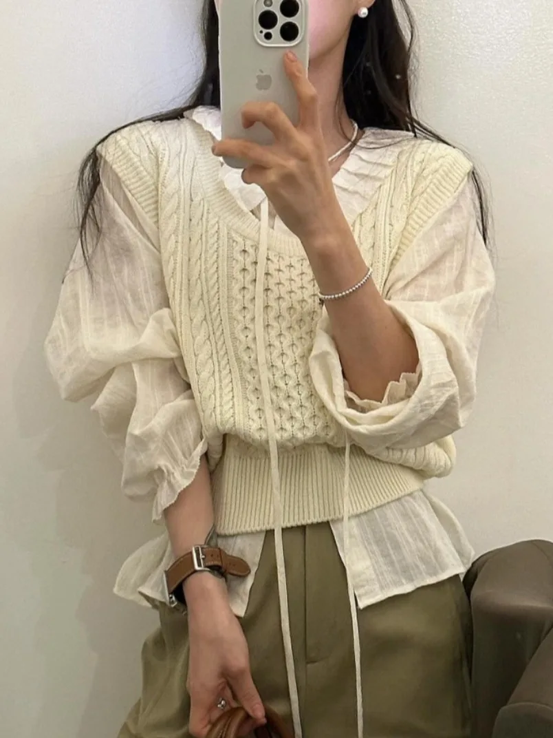 Шикарная осенняя однобортная рубашка из хлопка и жаккардовой ленты Южной Кореи с