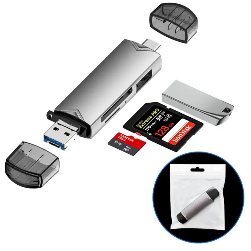 Usb 2.0 Universal Otg Tf/sd Card Reader Adapter For Android Phone ...