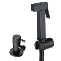 black bidet faucet washer stainless steel single cold higienica water tap crane square shower bidet spray