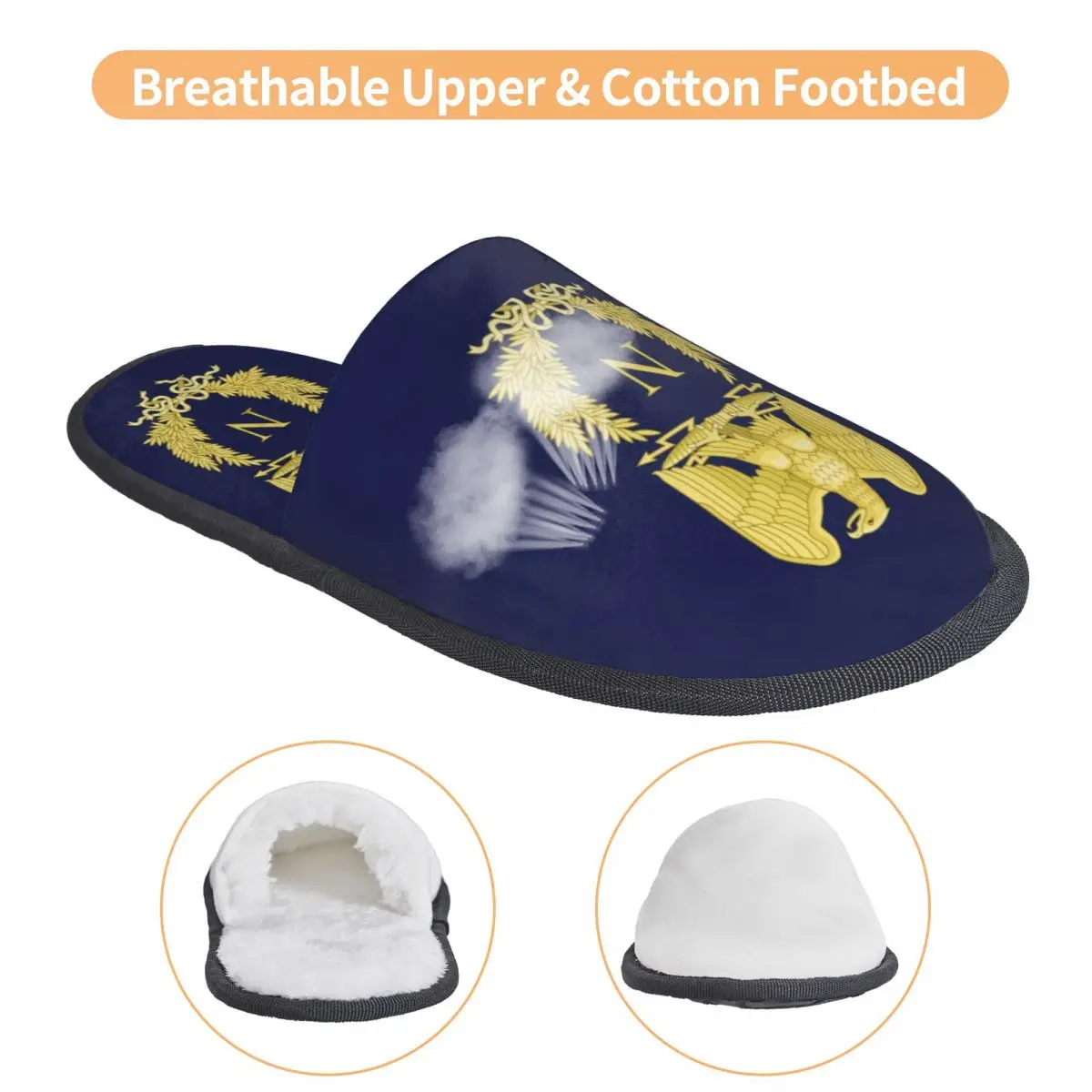 Французские тапки Emlem в стиле Наполеона Бонапарта женские удобные тапочки из