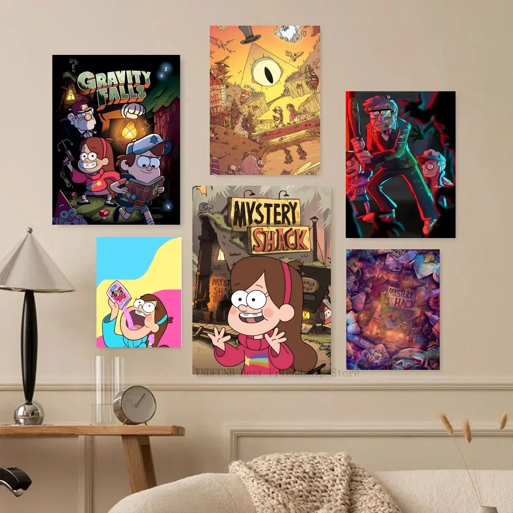 1 шт. постер с изображением Гравити Фолз бумажный принт домашняя гостиная спальня