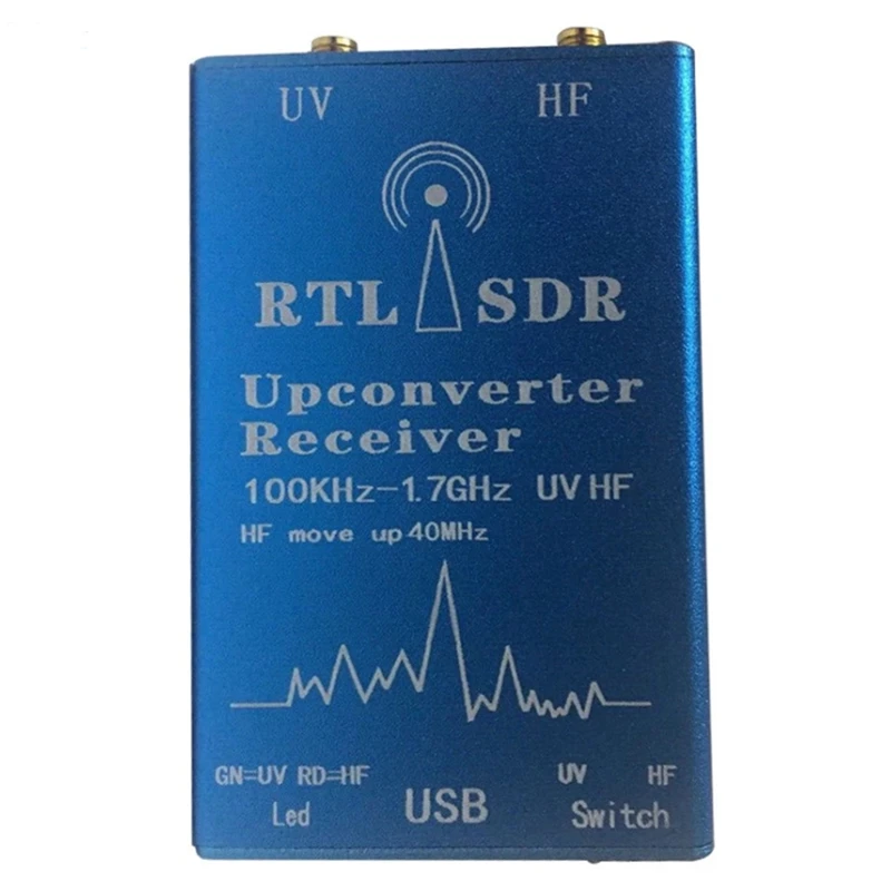 

For RTL SDR Receiver+Built-In SDR Upconverter 100Khz-1.7Ghz UV HF Applied To Radio Communications