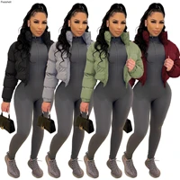2022 jackets coats for women winter fashion zipper casual bread down puffer jacket high street clothing