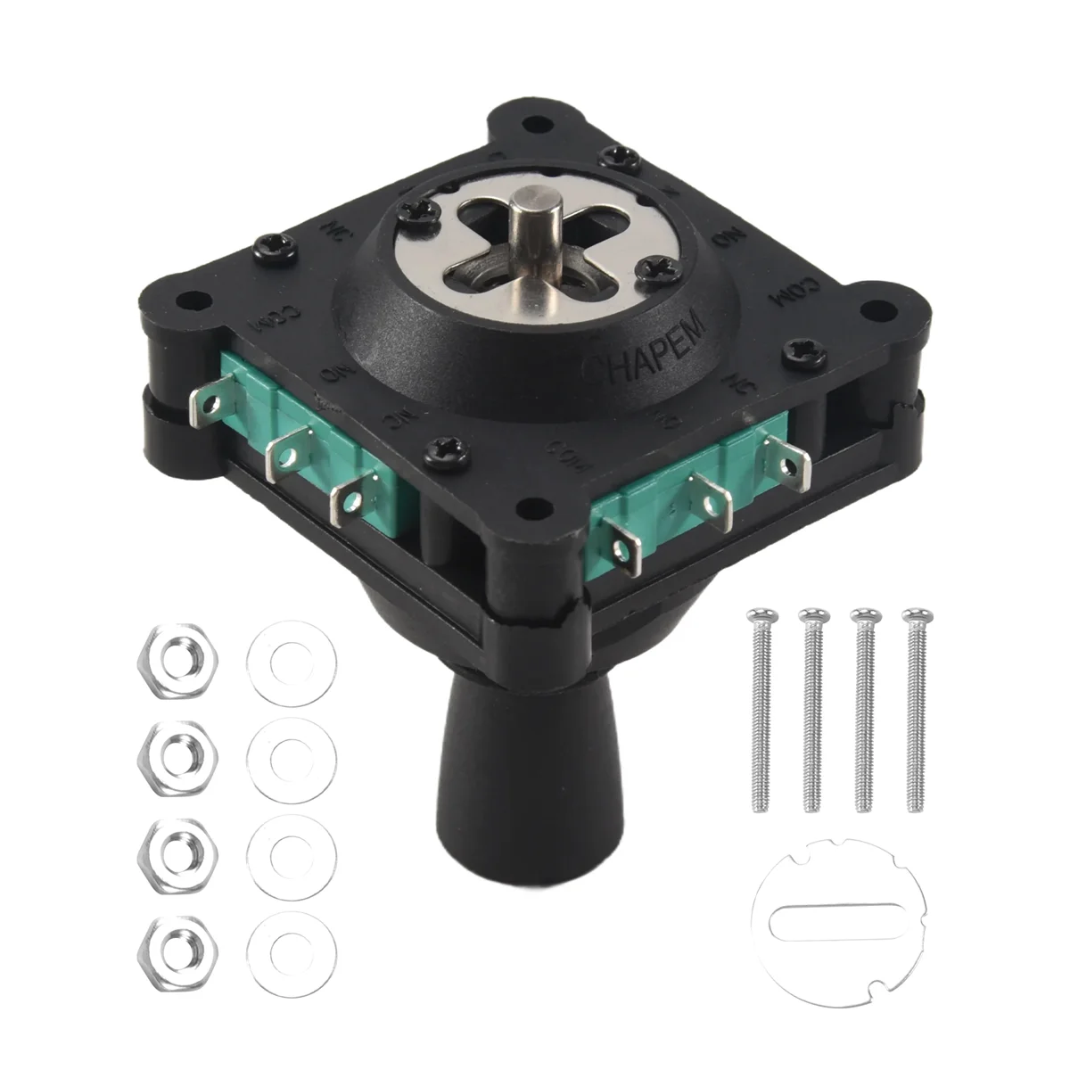 Joystick Switch AC 240V 5A 4NO 4NC Momentary 2.5mm Fixing Thread