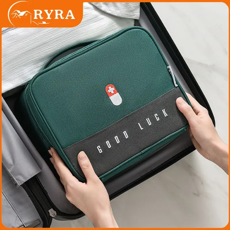 

Waterproof Medication Storage Kit Portable Storage Bag Large Capacity Thickened Medicine Box Organizer Emergency Medicine Bag
