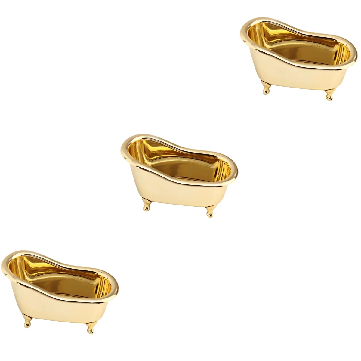 

3pcs Bathtub Shape Organizer Home Office Desktop Storage Box Container