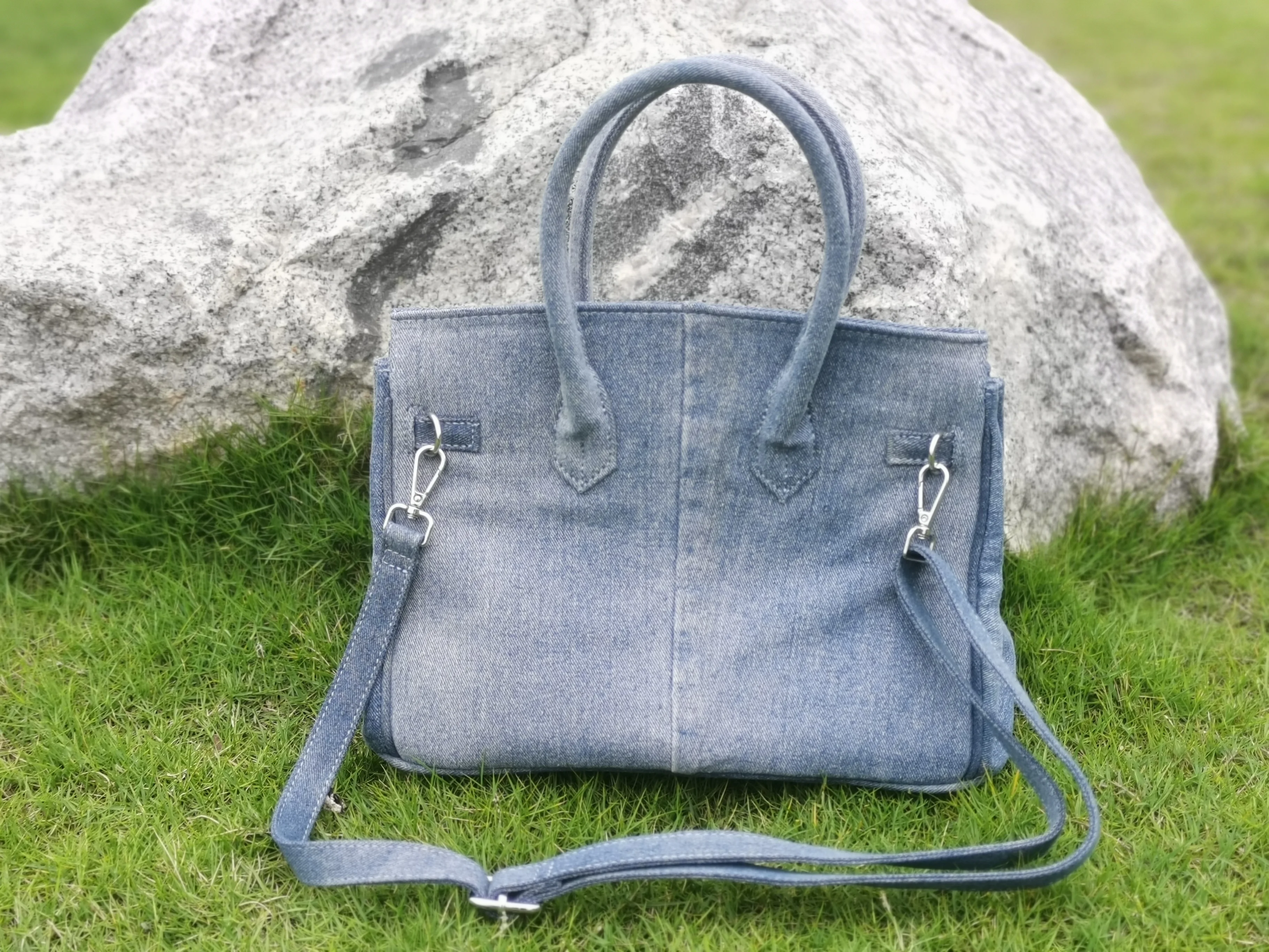 Женская сумка из джинсовой ткани в стиле пэчворк Роскошный кошелек для девушек