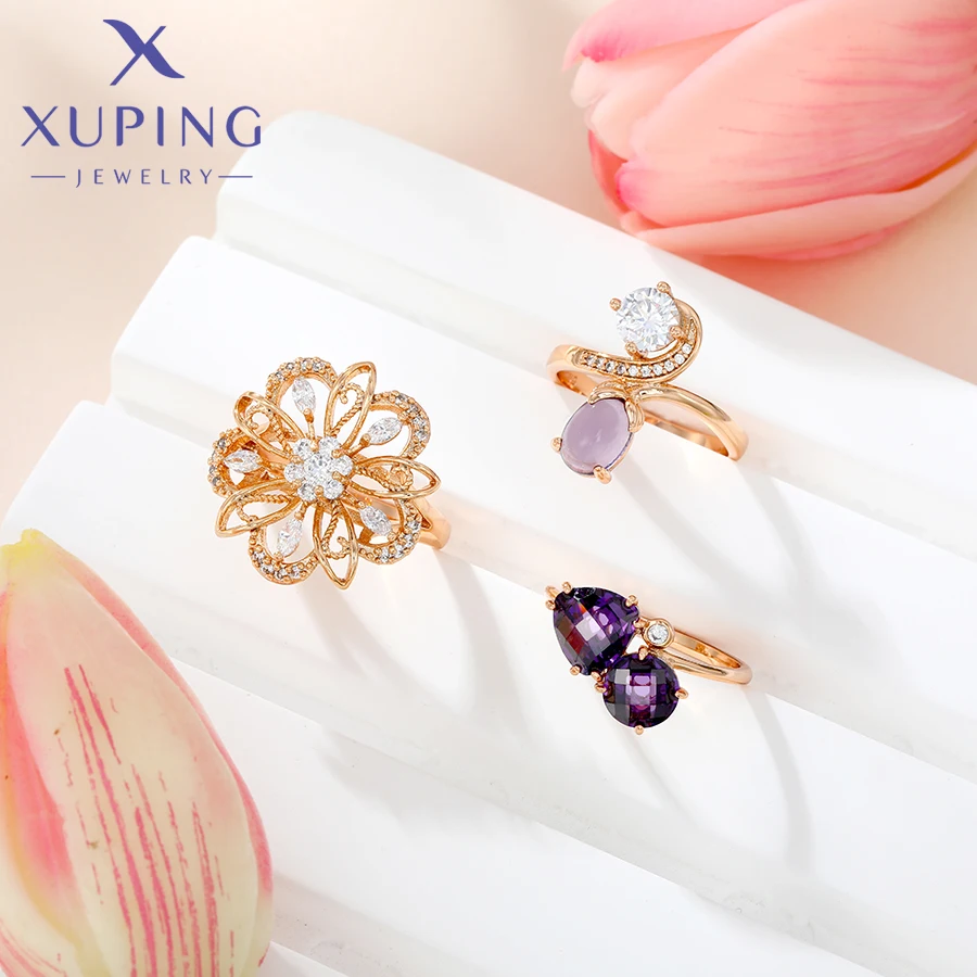 Ювелирные изделия Xuping модные очаровательные смешанные кольца для женщин