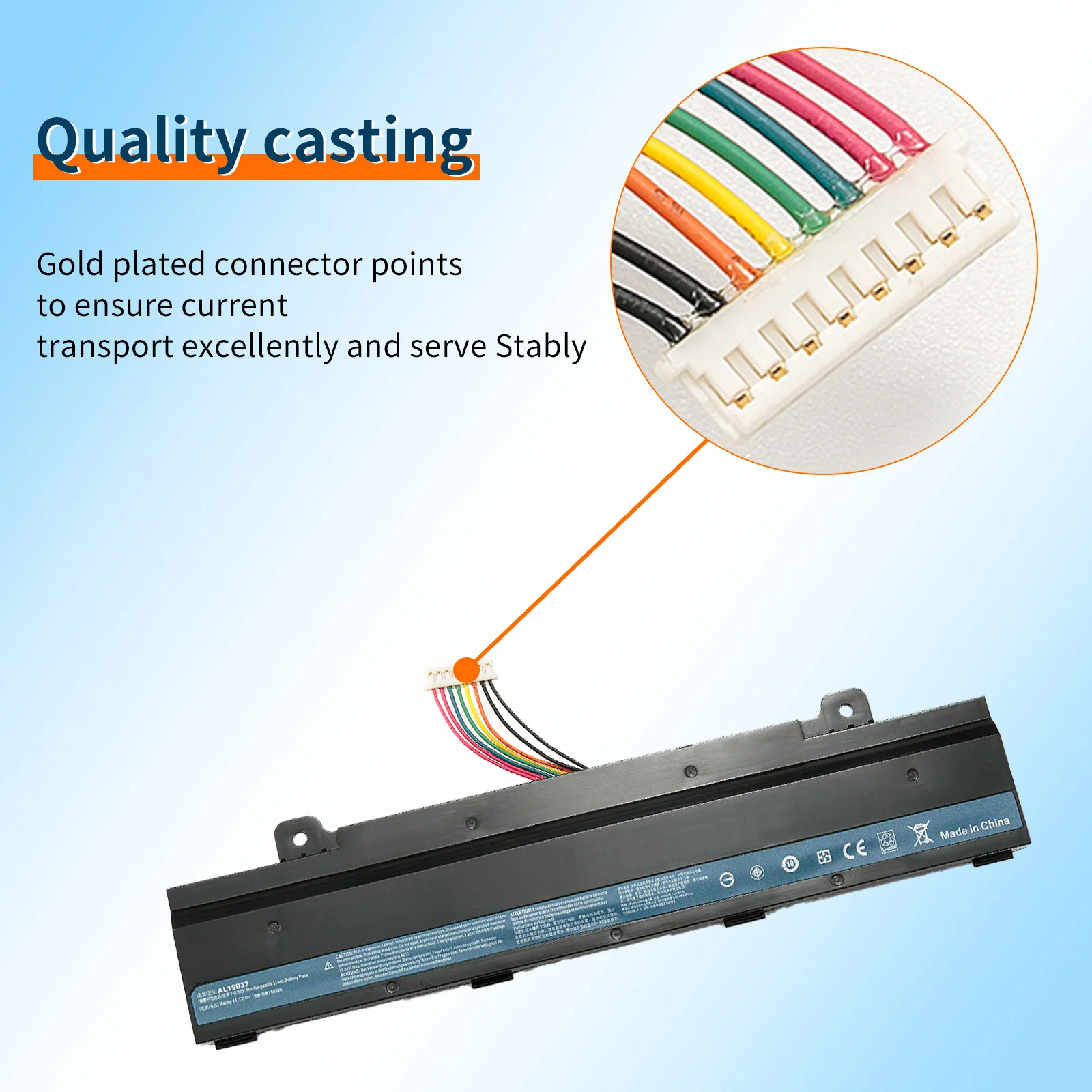 AL15B32 Аккумулятор для ноутбука ACER Aspire V15 DG2 V5-591G V5-591 серии T5000-73CF T5000-50HZ N15Q12 11 1 В 5040 мАч