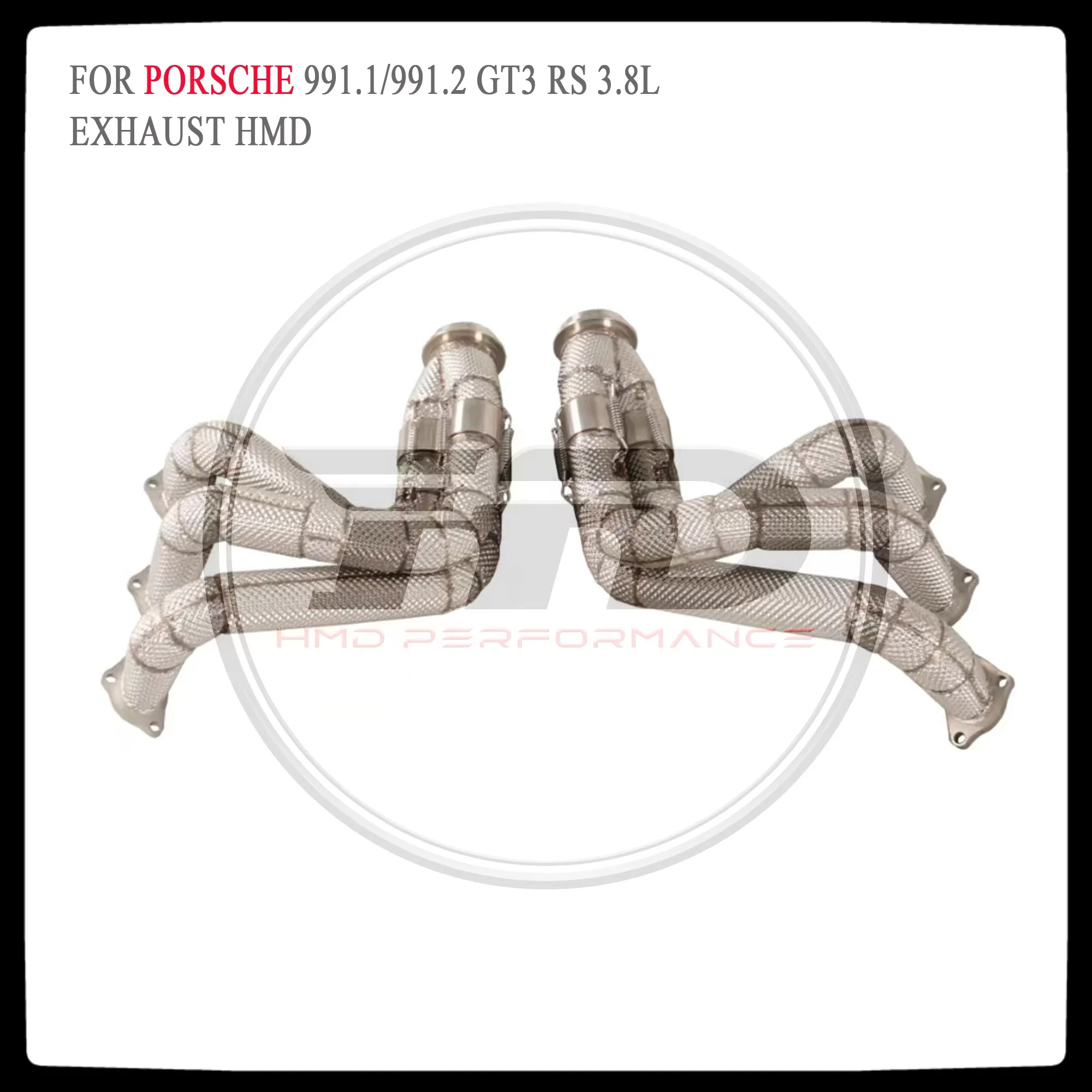 Выхлопная система HMD с высокой пропускной способностью для Porsche 911 991 GT3 RS V6 3.8L 991.1