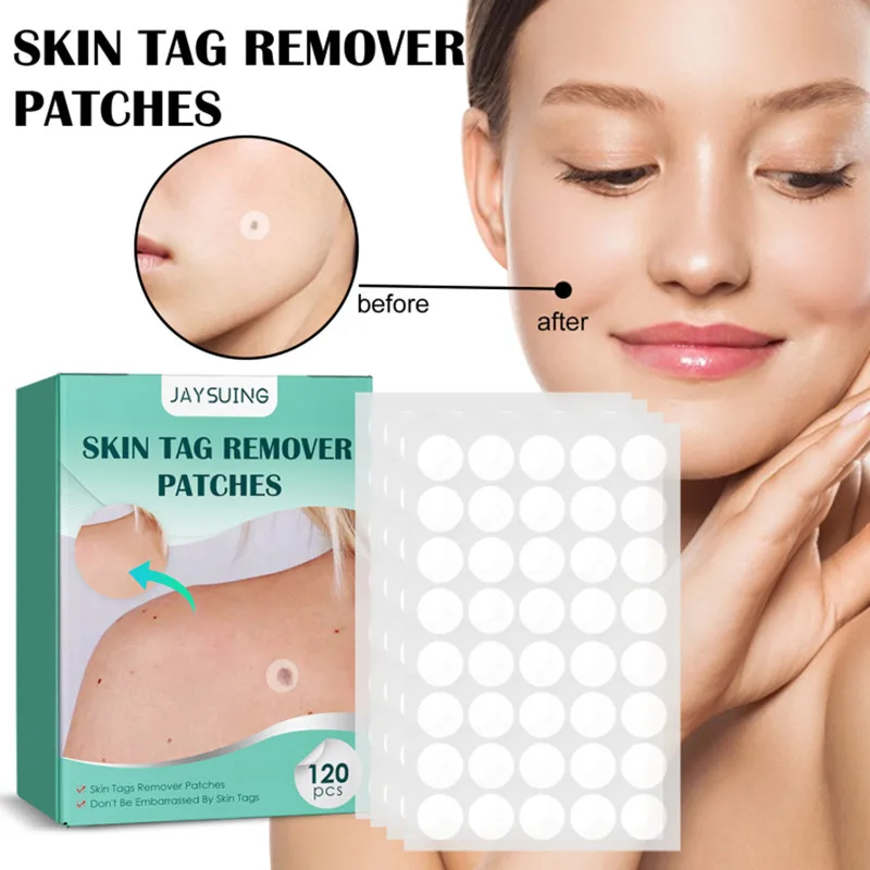 

120PcS Warts Remover Patches Skin Tags Pimple Treatments Cream Hydrocolloid Gel Foot Corn Plaster Acne Warts Invisible Stickers