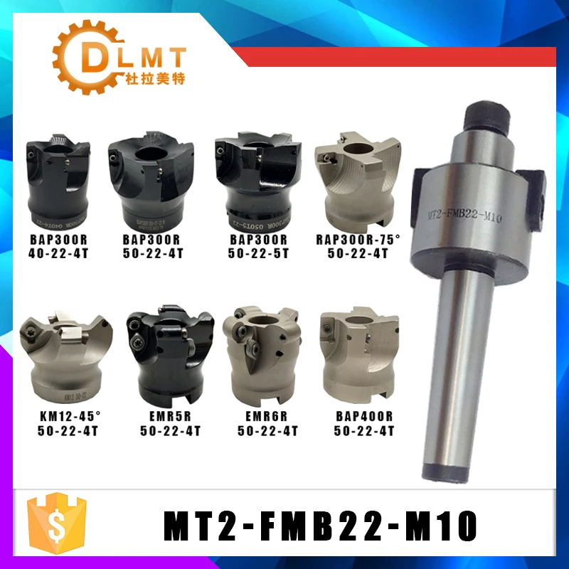 Фрезерный резак с ЧПУ MT2 FMB22 M10 хвостовик BAP300R BAP400R RAP300R EMR5R EMR6R KM12 50 22 4T 5T |