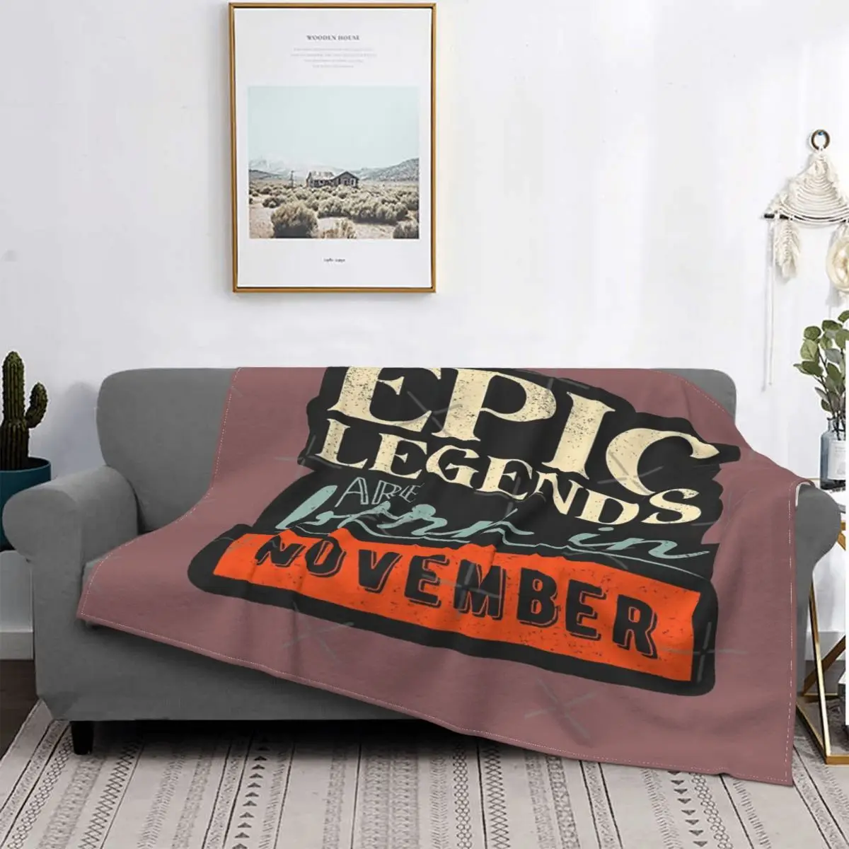 

Epic Legend-colcha a cuadros Vintage para cama, manta de muselina, para cama colcha, cumpleaños, November