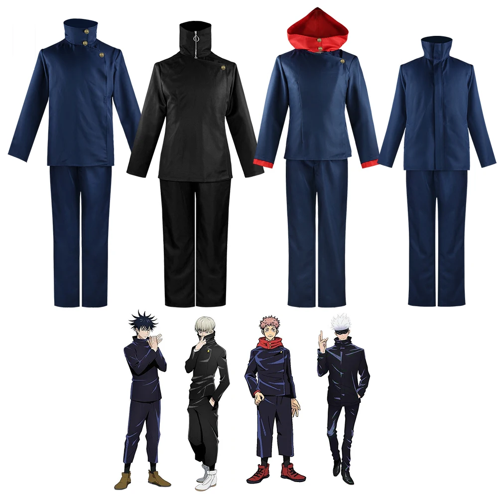 

Anime Jujutsu Kaisen Cosplay Costumes Zenin Maki Itadori Yuji Gojo Satoru Fushiguro Megumi Kugisaki Nobara Inumaki Toge Uniform