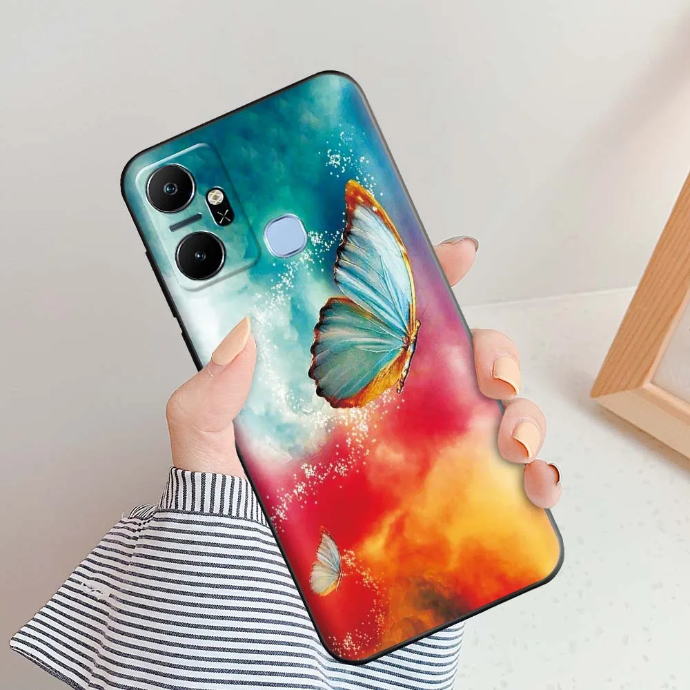 Для Tecno Smart 6 Plus чехол Чехол с милыми животными X6823C силиконовые чехлы для телефонов