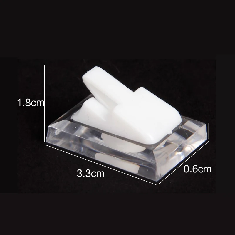 TONVIC wholesale 20pcs plastic ring display clip clear and white stand holder organizer props high quality