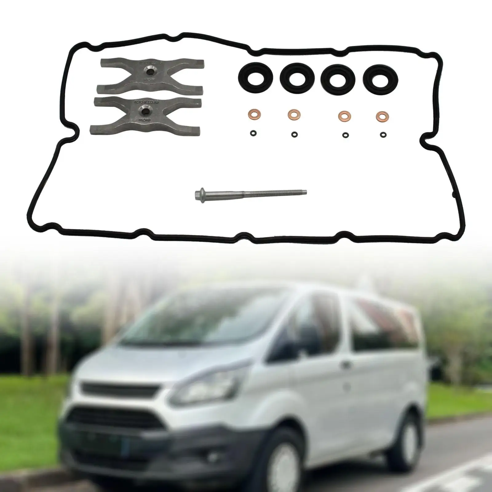 Прокладка Крышки кулиса 6C1Q-9M577-ab уплотнение топливной форсунки Набор Шайб 6C1Q-6K780-ab