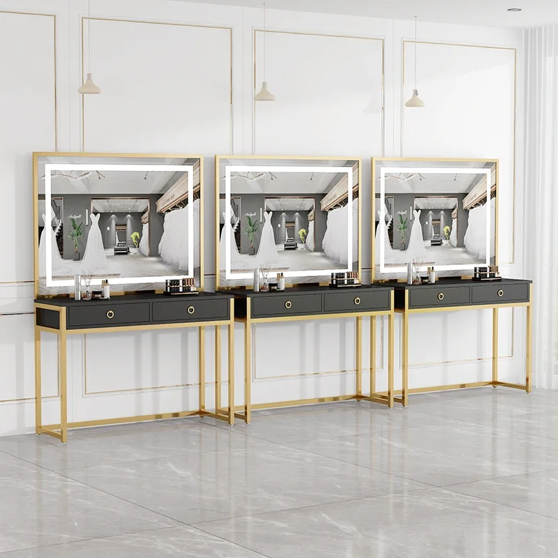 Роскошный туалетный столик в скандинавском стиле для макияжа женские комоды