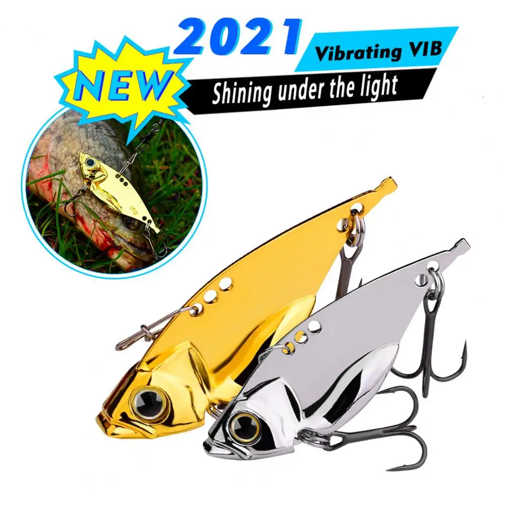 

1Pc/5Pcs Bass Fishing Baits Simulation 3D Fisheye Sharp Double Hooks Wobbler Sink VIB Lure Bait Metal Hard Baits Fishing Tackle