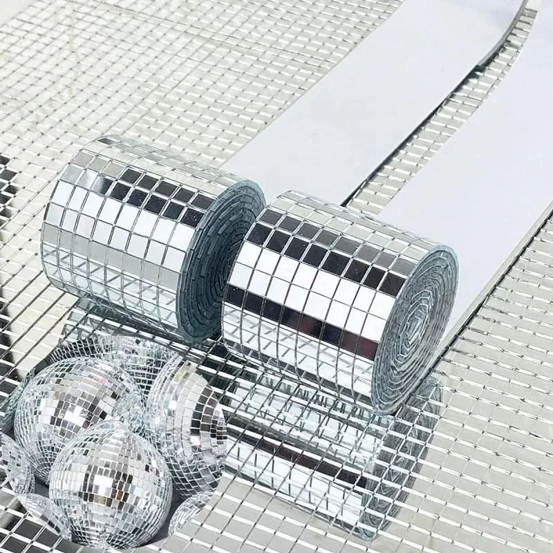 4x30 см самоклеящиеся зеркальные наклейки из настоящего стекла, квадратные мини-зеркала, мозаичная плитка, наклейка «сделай сам», ручная работа, искусственное ремесло