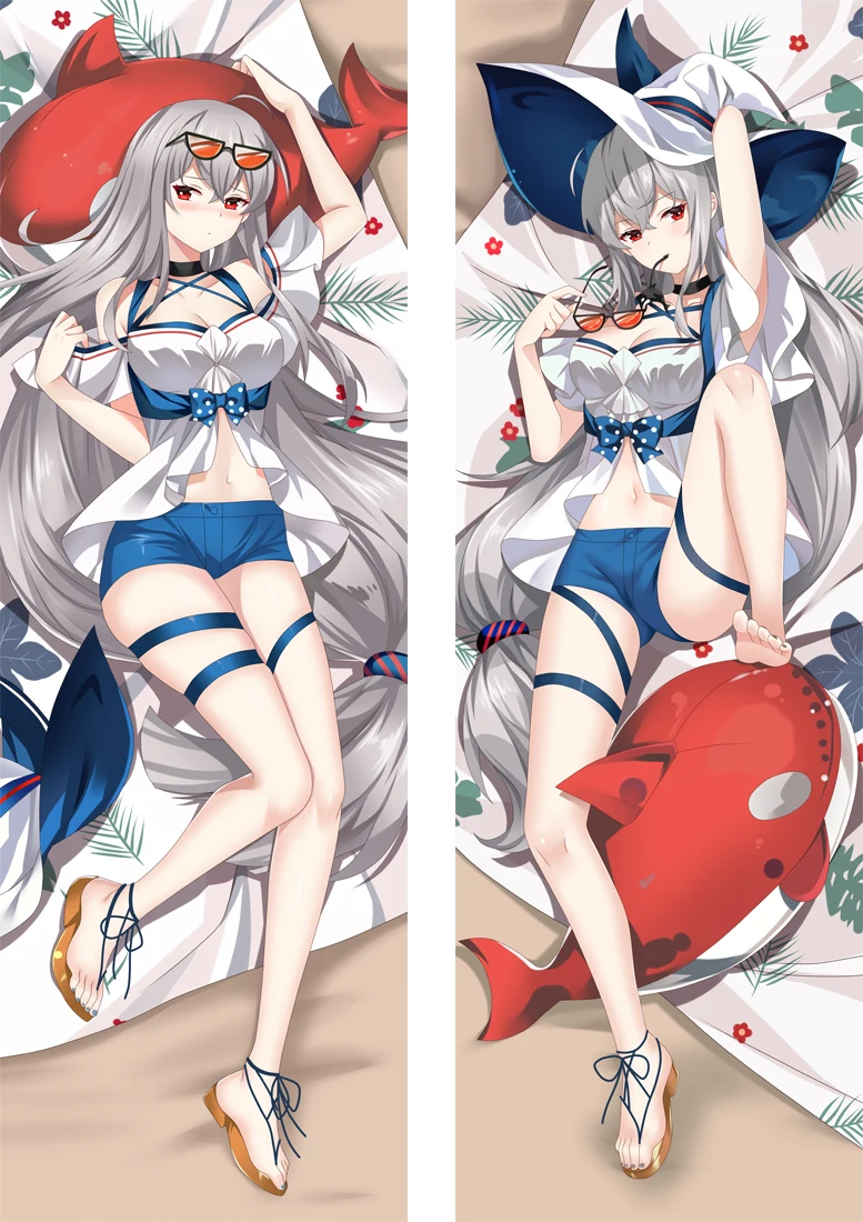 

Двусторонняя наволочка для подушки Dakimakura с принтом в стиле аниме «Азур Лейн»