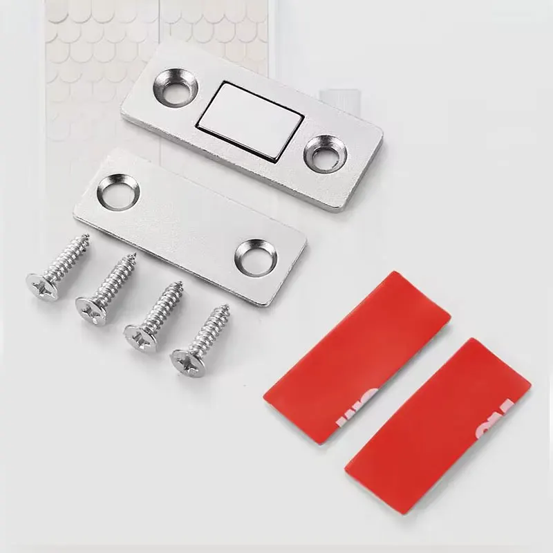 

Door suction magnetic suction invisible punch-free ultra-thin sliding wardrobe door touch strong magnetic cabinet suction