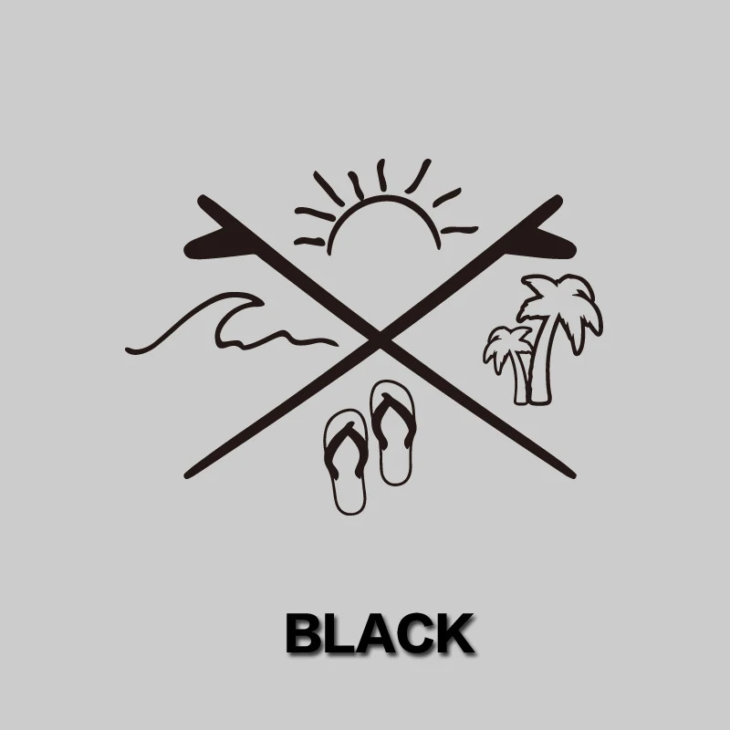 Наклейки для серфинга в летних условиях, аксессуары для стайлинга автомобиля, наклейки «сделай сам» для автомобиля, грузовика, водостойкие и неразборные