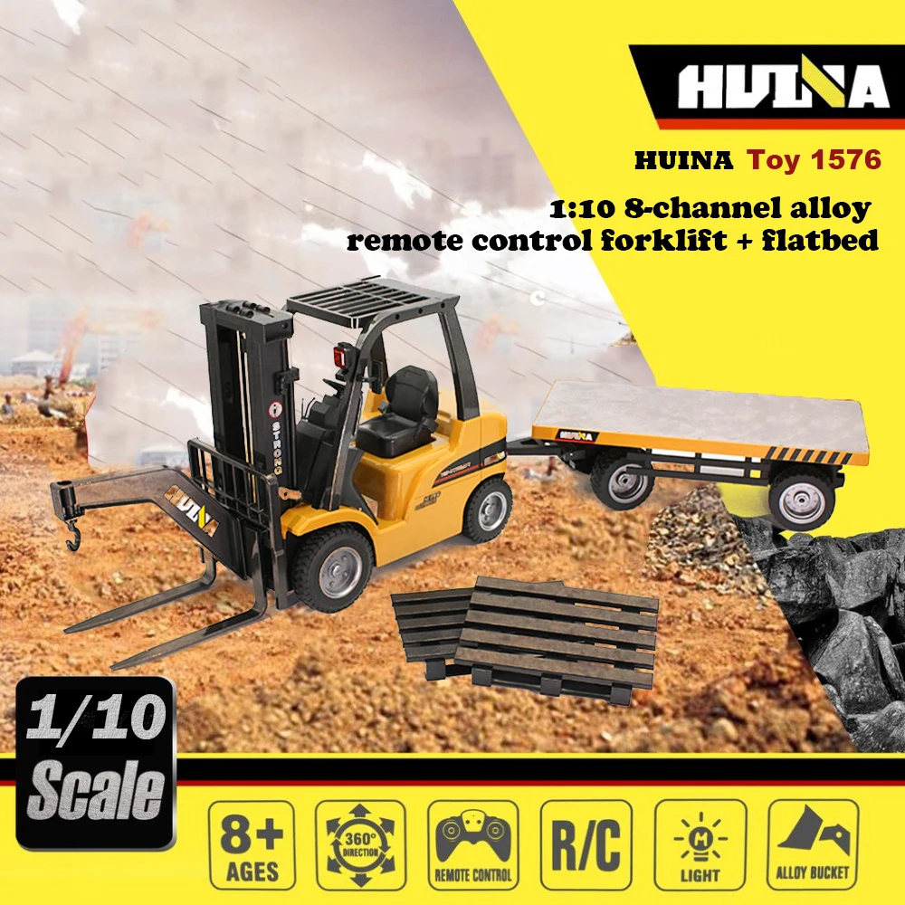 HUINA 1576 1/10 Радиоуправляемый автомобиль с дистанционным управлением вилочный