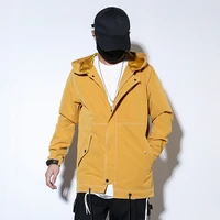 coat with hodd new tooling tide brand windbreaker jacket mens spring and autumn windbreaker functional jacket men long coat