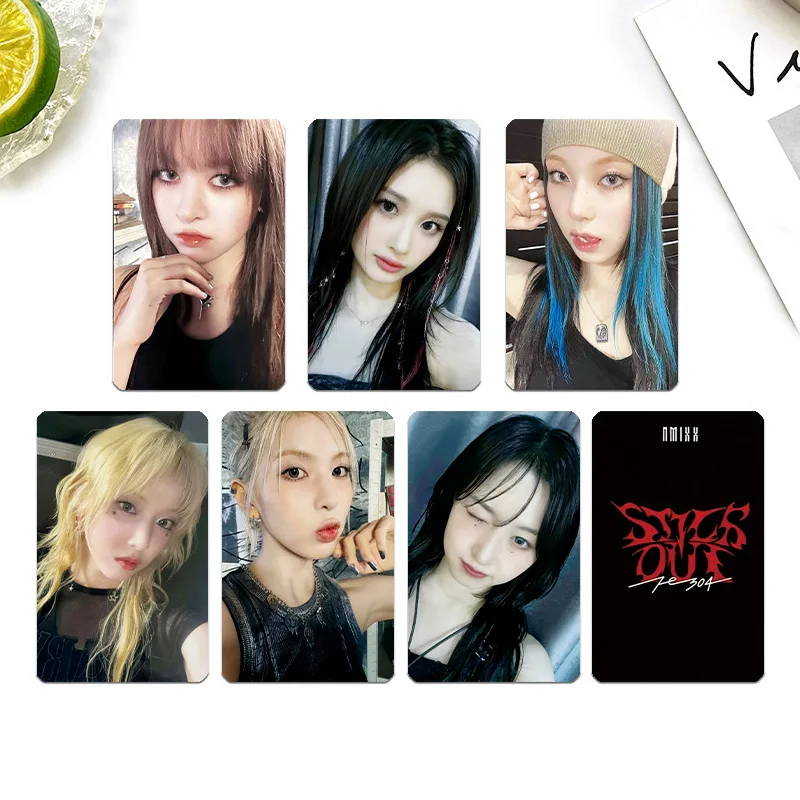 6 шт./компл. NMIXX Idol новая серия Fe3O4 STICK OUT HD печать фотокарточек LILY HAEWON SULLYOON BAE JIWOO KYUJIN