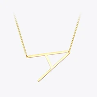 enfashion letter necklaces alphabet initial pendants necklace gold color stainless steel choker necklace for women jewelry