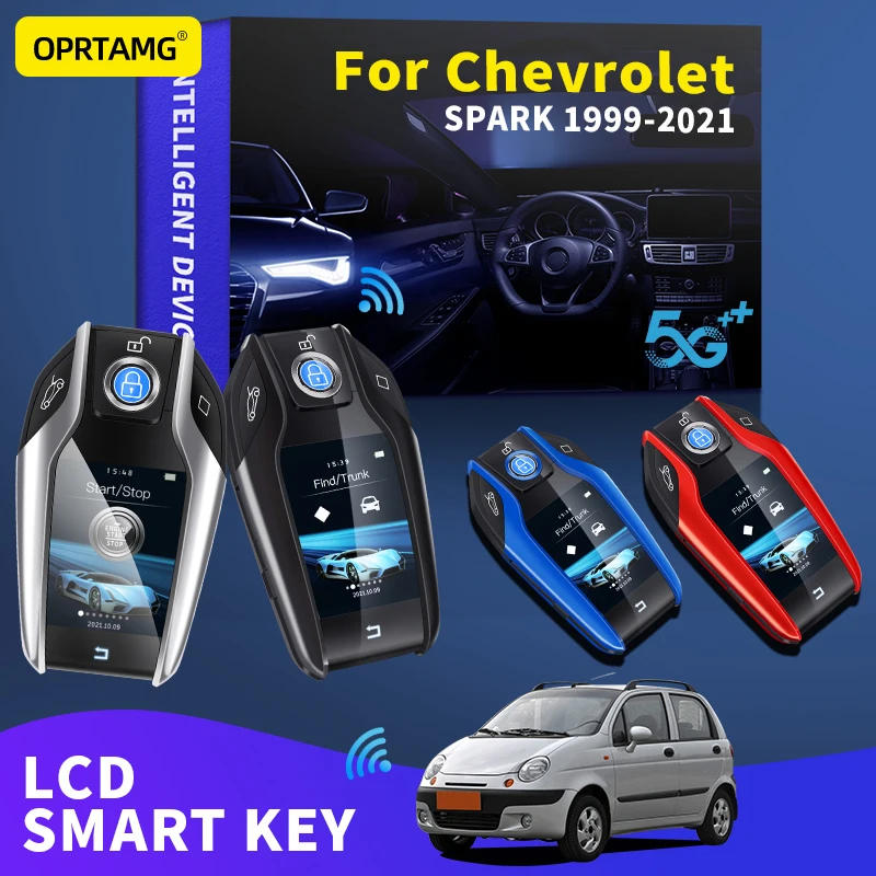 

OPRTAMG Remote Key LCD Display Screen for keyless-go smart key vehicle For Chevrolet SPARK 1999 2000 2002 2004 2010 2012 2021