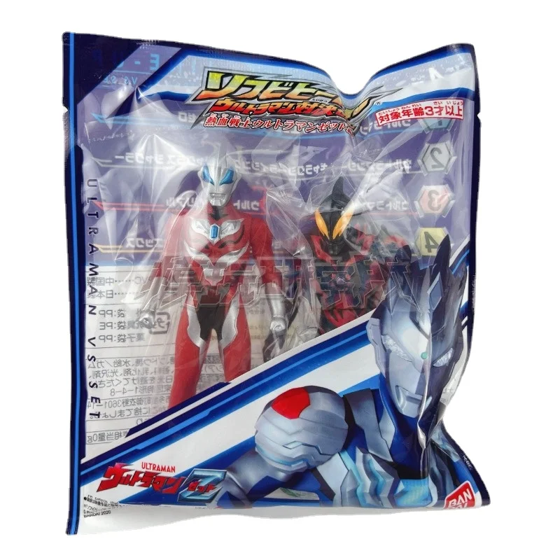

Bandai Ultraman Soft rubber duel Trigger Gaia Dyna Belial Ultraman Zero food play Action Figures high-end gifts for children